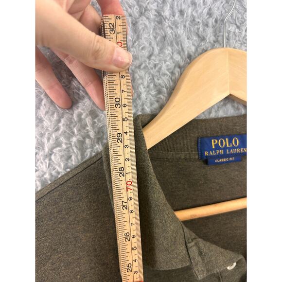 Polo Ralph Lauren Classic Fit Polo Shirt Olive Green XL - Picture 6 of 9